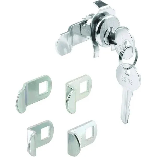 Prime-Line S 4140 Mailbox Lock - Replacement, Multipurpose Mailbox Lock for Several Brands - Nickel Finish, Ilco 1003M Keyway, Opens Counter-Clockwise