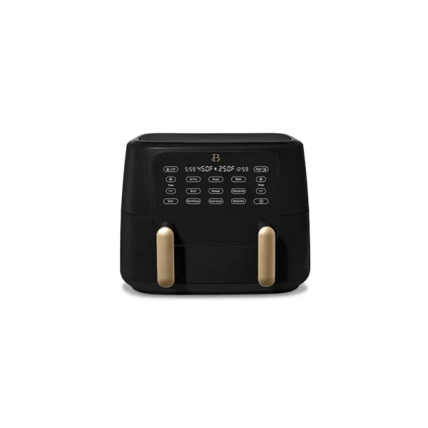 Beautiful 9Qt Trizone Air Fryer, Black Sesame by Drew Barrymore