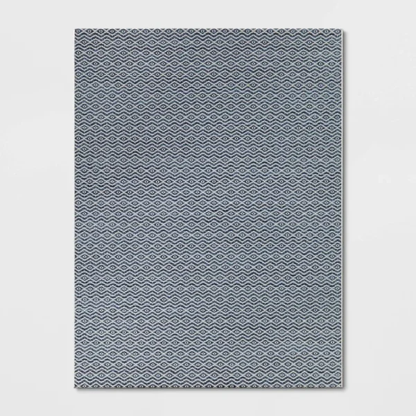 7'x10' Prisma Diamond Outdoor Rug Navy - Threshold