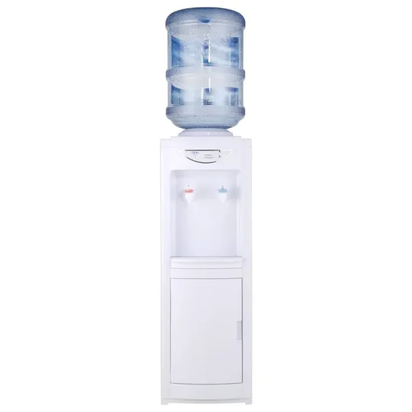 Huhelm Water Cooler Dispenser, Hot&Cool Top Loading Water Dispenser 5 Gallons Water Coolers with Child Safety Lock Removable Drip Tray & Storage