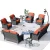 Brown Wicker Orange Cushion