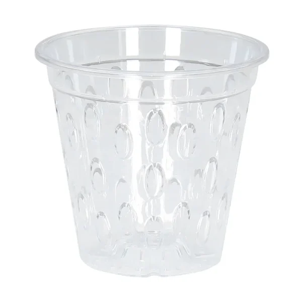Allen + Roth 5.08-in W x 5.28-in H Clear Resin Planter