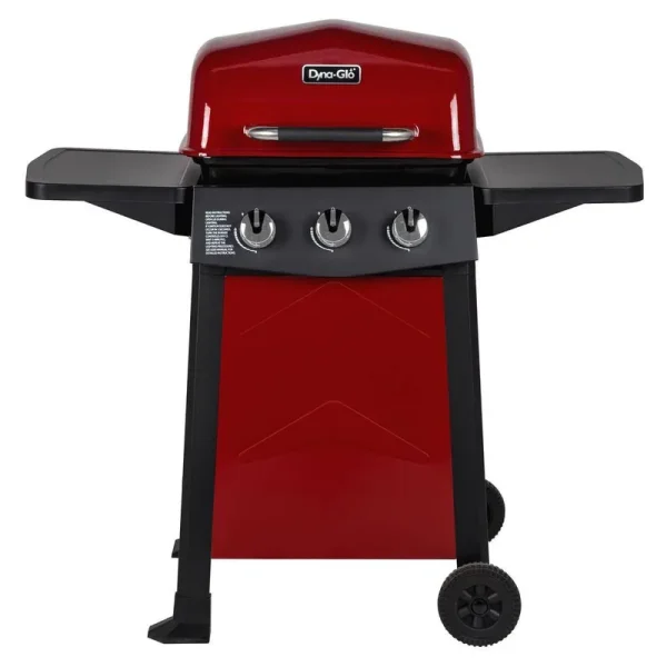 Dyna-Glo 3-Burner Open Cart Propane Gas Grill in Black