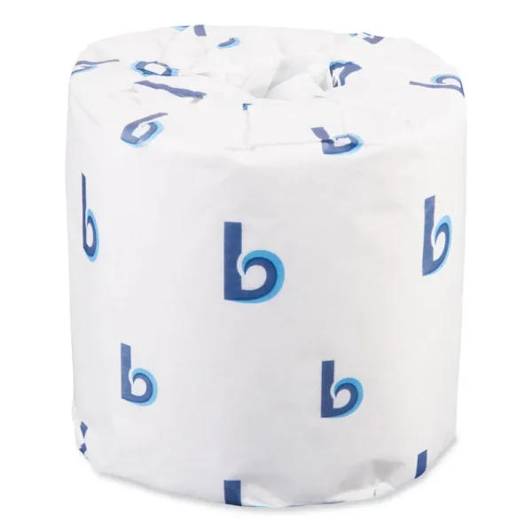 Boardwalk Two-Ply Toilet Tissue, White, 4 x 3 Sheet, 400 Sheets/Roll, 96 Rolls/Carton