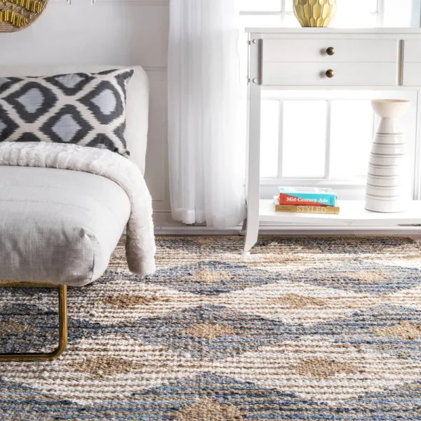 Fendley Southwestern Hand Braided Jute/Sisal/Cotton Ivory Area Rug Dakota Fields Rug Size: Rectangle 8'6" x 11'6"