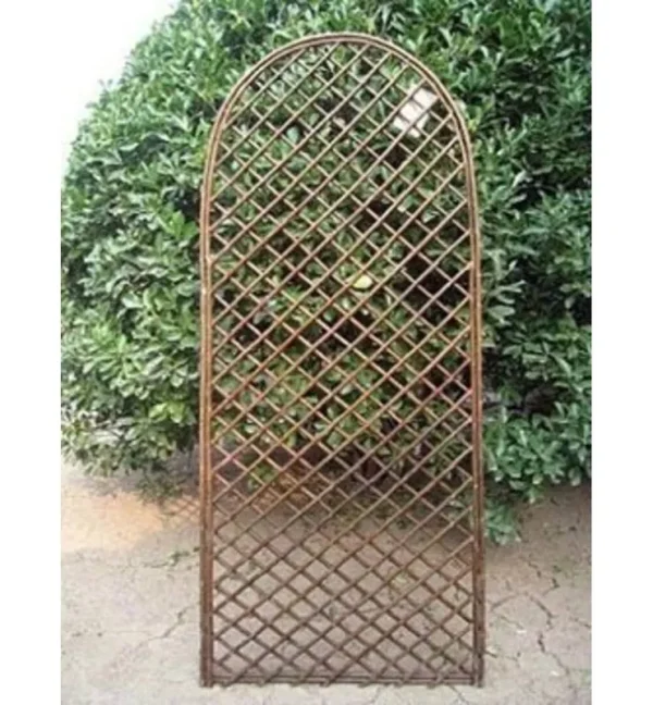 MGP 72 in. H x 24 in. W Willow Arc Top Full Trellis, Browns / Tans
