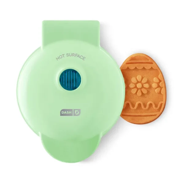 Dash Easter Egg Mini Waffle Maker, Green