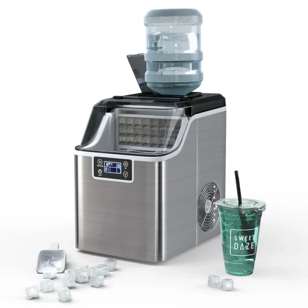 Portable Ice Maker 40 lb/24H Countertop Self - Cleaning with Ice Scoop and Basket