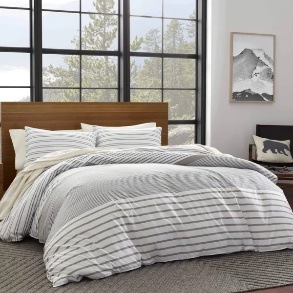Eddie Bauer Cooper Stripe Duvet Cover Set - King