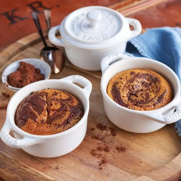Staub 3-Piece Mini Round Cocotte Set - White