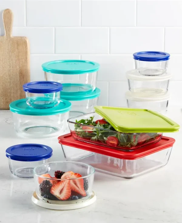 Pyrex 22 Piece Food Storage Container Set