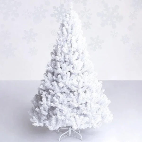 Costway Artificial PVC Christmas Tree w/Stand Holiday Season Indoor Outdoor Green - White, 6ft
