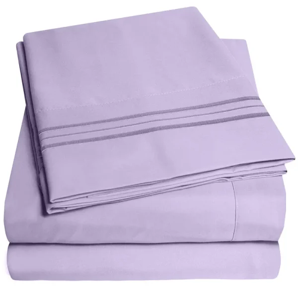 1500 Supreme Collection Bed Sheet Set - Extra Soft, Elastic Corner Straps, Deep Pockets, Wrinkle & Fade Resistant Hypoallergenic Sheets Set, Luxury