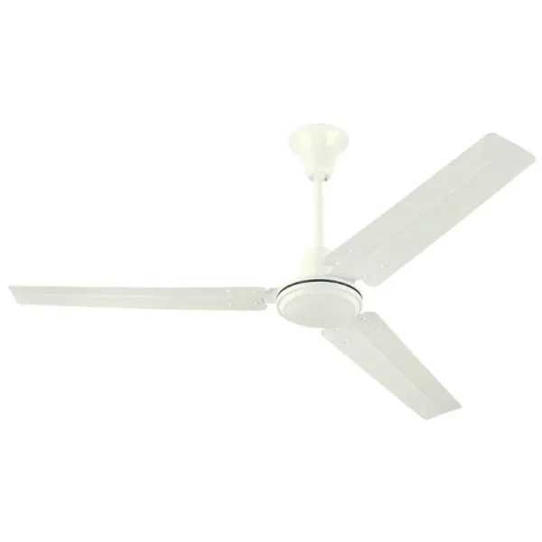 Westinghouse Industrial 56" Ceiling Fan with J-Hook Mount - White - White Steel Blades