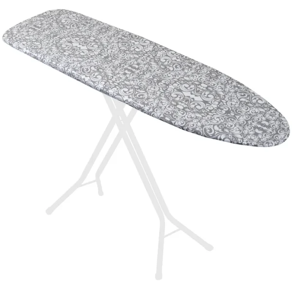 Laundry Solutions by Westex 15 x 54 in. Deluxe Ironing Board Cover Damask, Grey