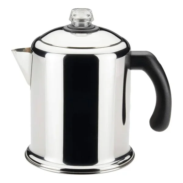 Farberware 50124 Classic Yosemite Stainless Steel Coffee Percolator - 8 Cup, Silver