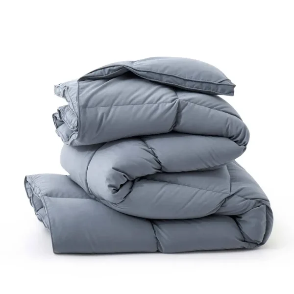 600 Fill Power All Season Down Comforter/Duvet Insert Color: Dark Gray, Size: King Down Comforter
