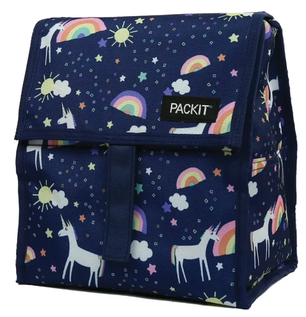 PackIt Unicorn Sky Freezable Lunch Bag with Zip Closure