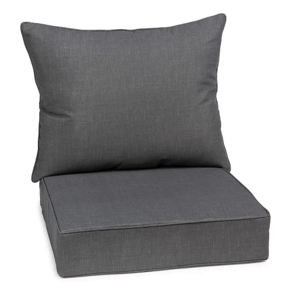 Sonoma Goods for Life Indoor Outdoor Deep Seat Cushion Set Grey