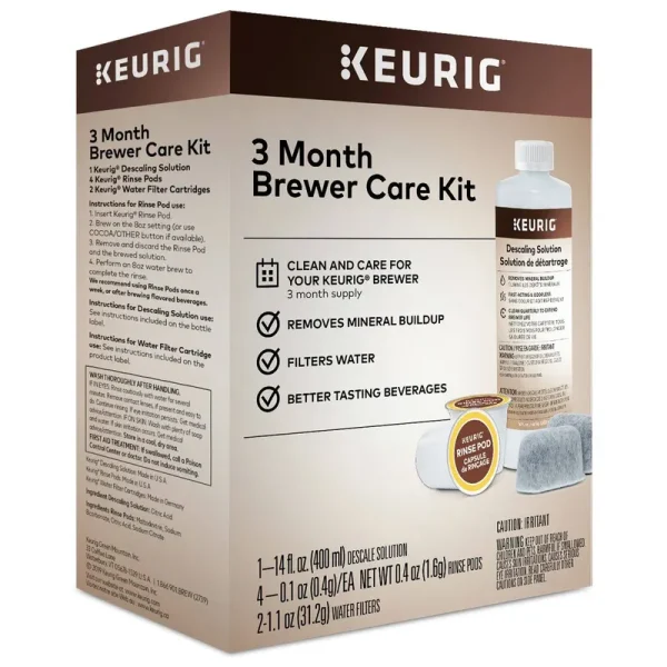 Keurig Brewer Care Kit, 3 Month