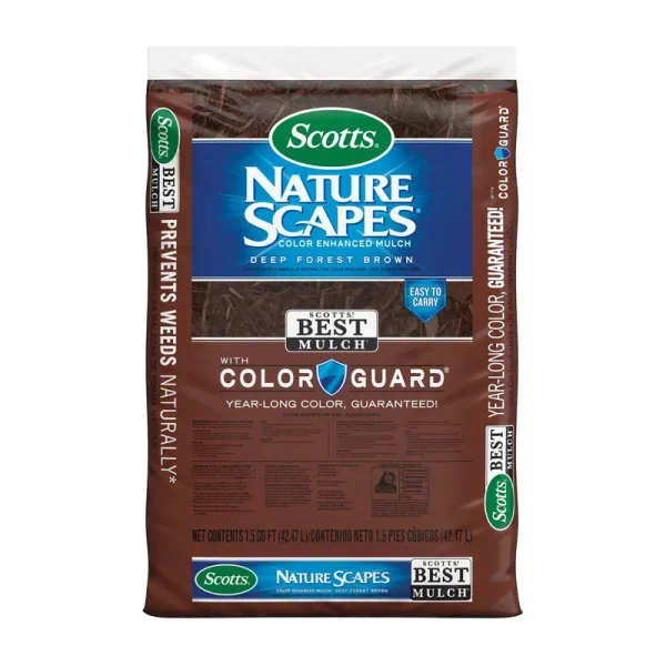 Scotts Color Enhanced 1.5-cu ft Deep Forest Brown Blend Mulch