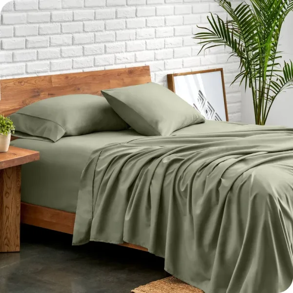 Bare Home Premium 1800 Ultra-Soft Microfiber Collection Sheet Set: size:Queen Sage