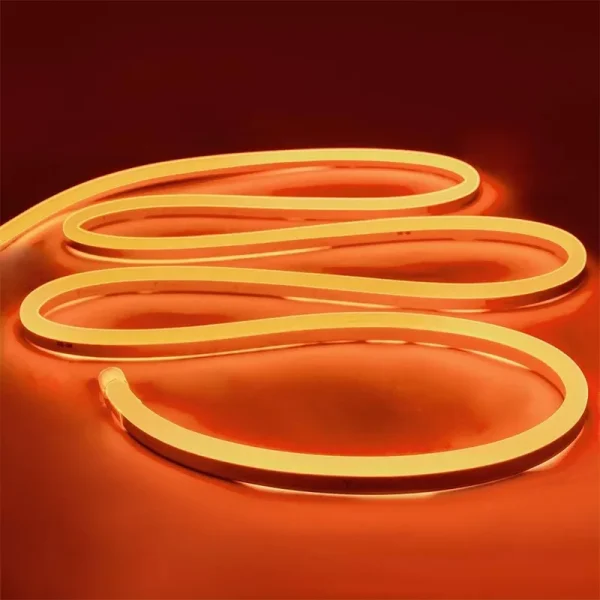 iNextStation Neon LED Strip Light 16.4ft/5m 12V DC 600 SMD2835 LEDs Waterproof Flexible LED Neon Light for Indoors Outdoors Deco