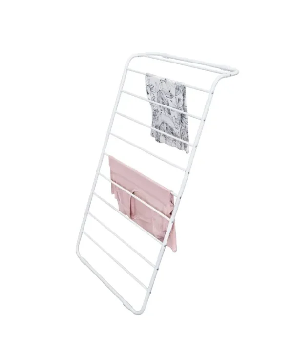 Honey-Can-Do Leaning Clothes Drying Rack, White