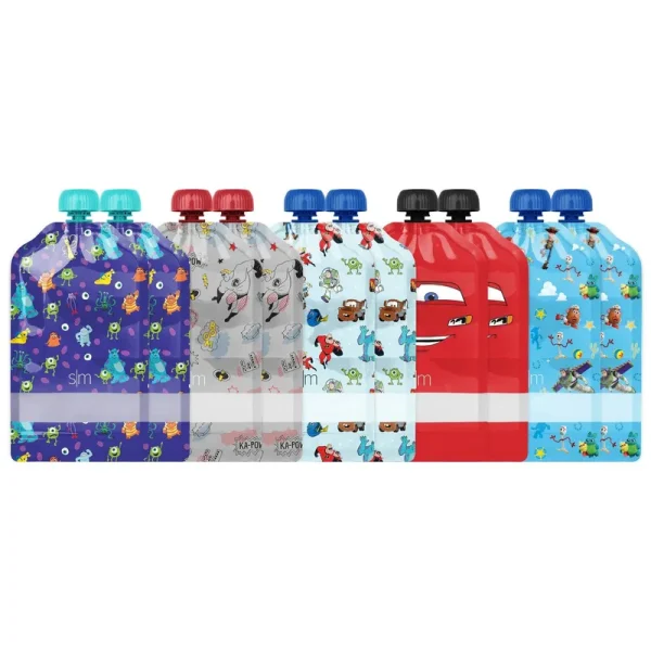 Pixar 10pk Kids Food Pouches - Simple Modern