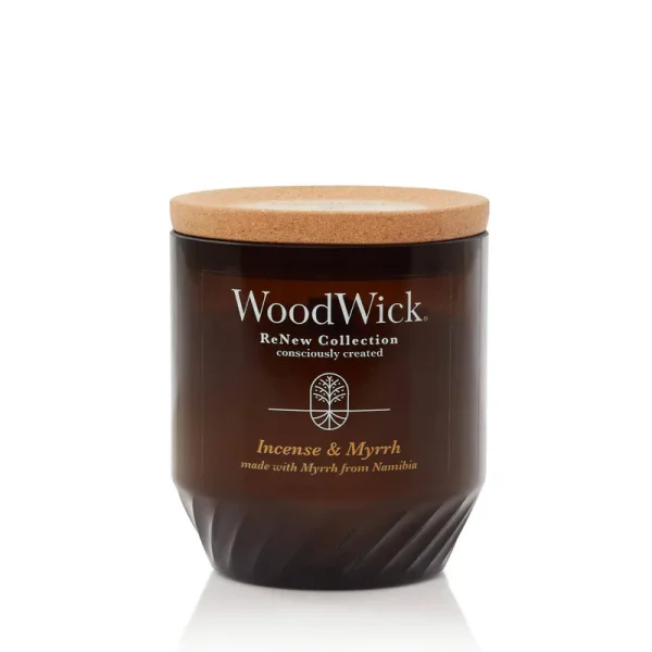 WoodWick - Renew Candle Medium 6 oz. Incense & Myrrh