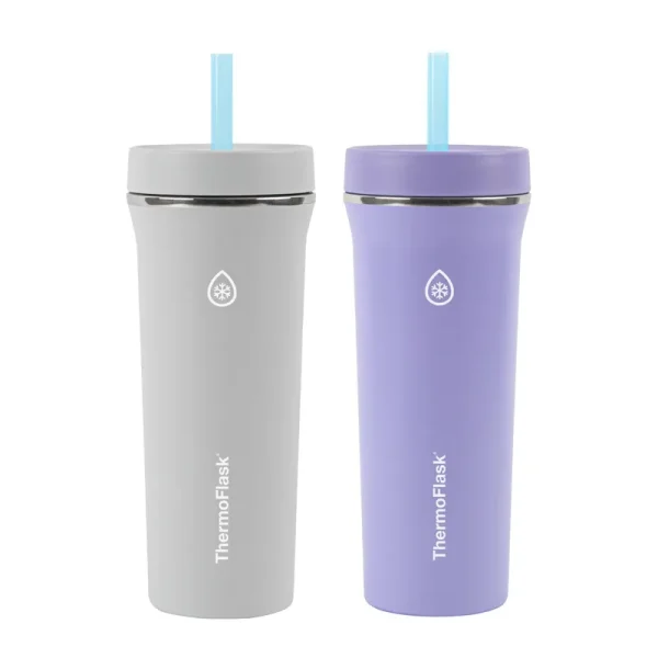 Thermoflask 32oz Insulated Standard Straw Tumbler, 2-Pack
