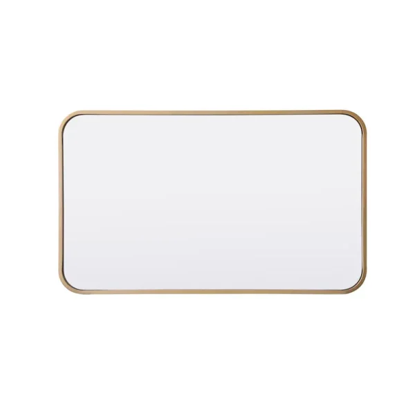 Alessandra Accent Mirror Finish: Brass, Size: 30'' H x 18'' W