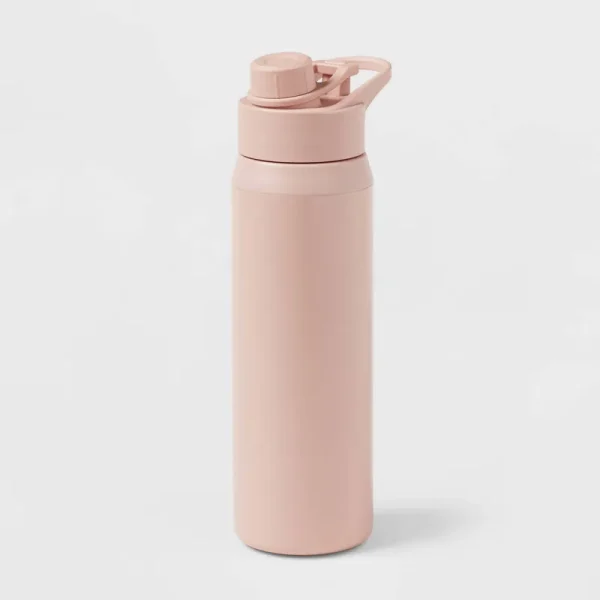 Room Essentials Stainless Steel Chug Water Bottle - Pink - 24 oz