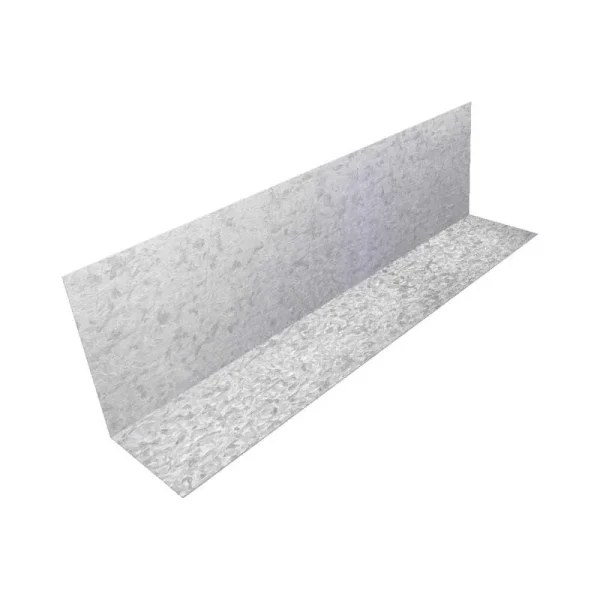 Galvanized Pre-Bent Step Flashing, 26-Gauge, 4 in. x 6 in. x 14 in., Mill Finish (Bundle)