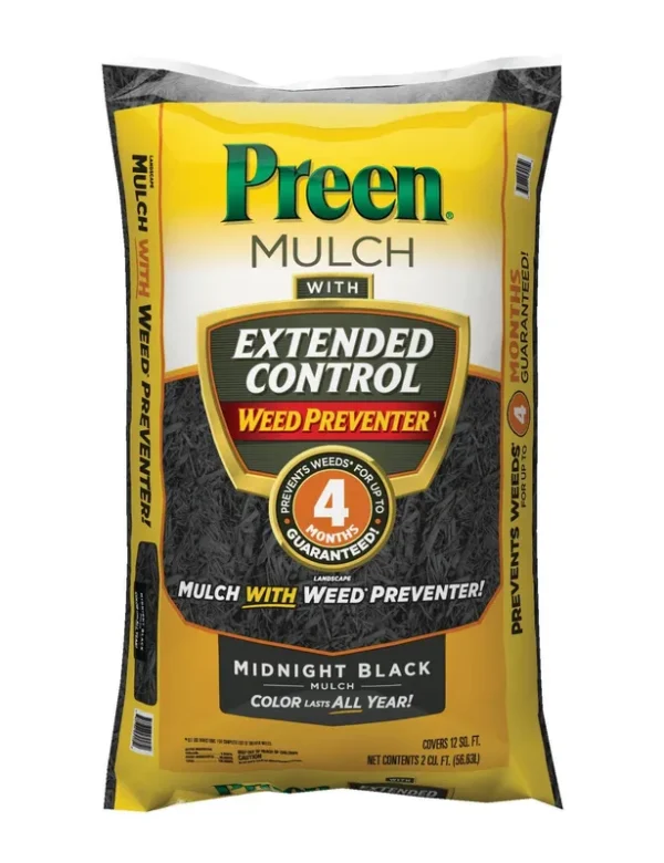 Preen 2-cu ft Midnight Black Mulch Plus Weed Control | 951052