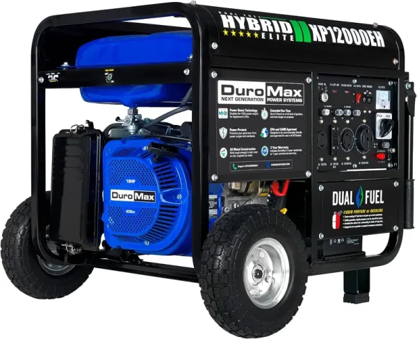XP12000EH Dual Fuel Generator – 12.000W Gas/Propane. 457cc 4-Stroke Engine. EPA/CARB Compliant