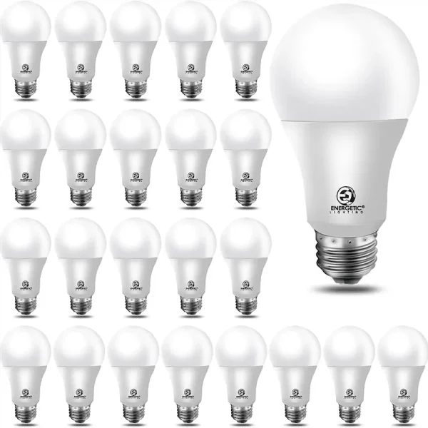 Energetic Lighting 60-Watt EQ A19 Daylight E26 LED Light Bulb (24-Pack) | YGA03C54-850-24P