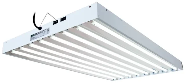 Agrobrite T5, 4 Foot, 8-Tube Fixture with Included Fluorescent Grow Lights