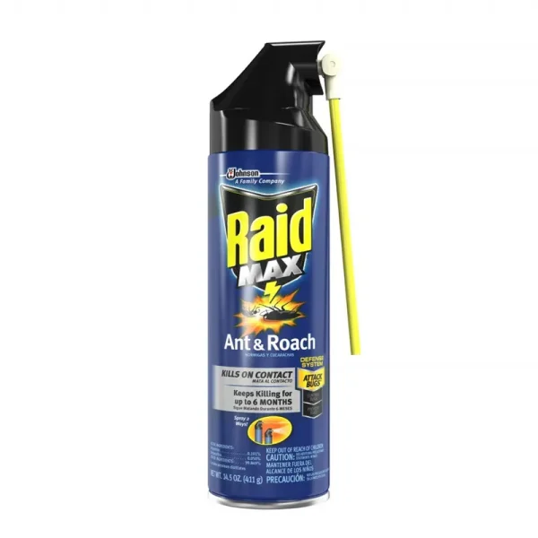 Raid Ant/Roach Killer, 14.5 oz Aerosol Spray, Unscented, 6/Carton