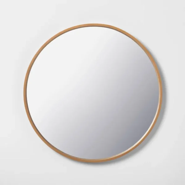 30" Round Framed Mirror Natural - Hearth & Hand with Magnolia