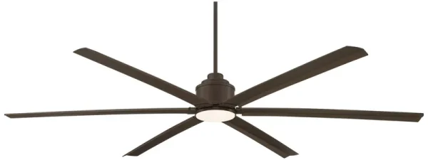 Casa Vieja 84" Ultra Breeze Modern Industrial Outdoor Ceiling Fan with Dimmable LED Light Remote Control Oil Rubbed Bronze Wet Rated for Patio