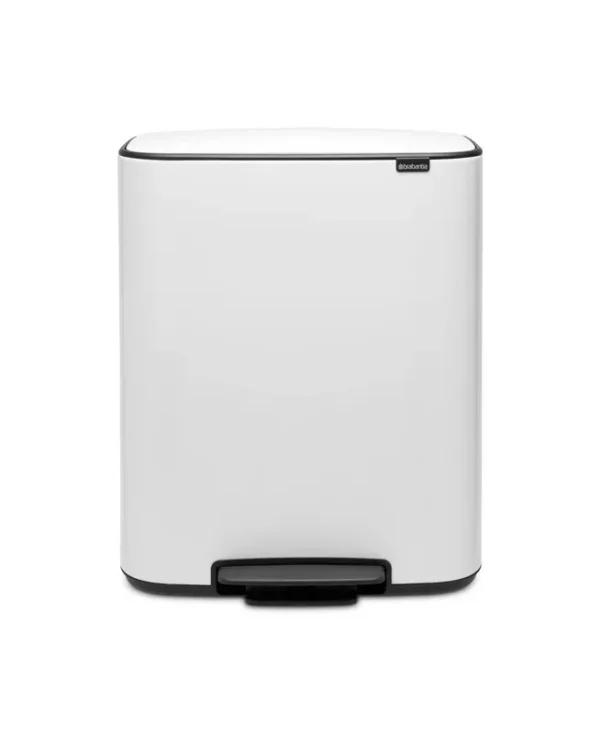 Brabantia Bo 2-Compartment Step Can - White