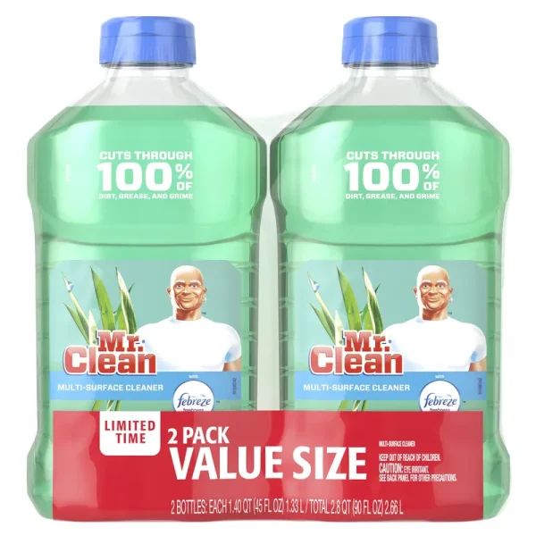 Mr. Clean Liquid All Purpose Cleaner, Meadows and Rain, 90 fl oz, Size: 90.0 fl oz