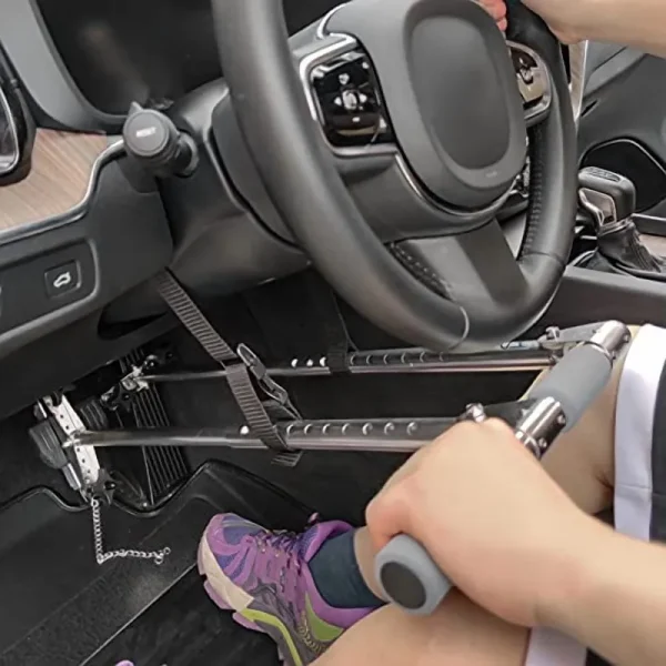 ?drifeez Driving Hand Controls for Disabled Drivers Adjustable Driving Aid with Storage Baggray Handle