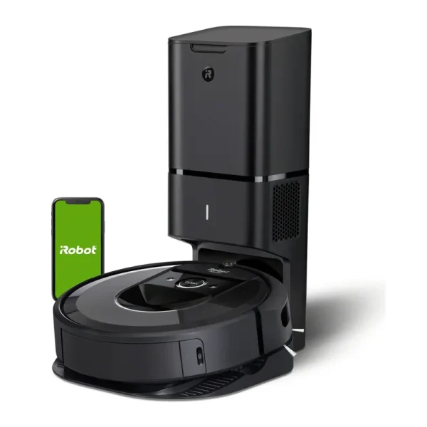 iRobot Roomba i7+ Wi-Fi Connected Robot Vacuum with Automatic Dirt Disposal in Black