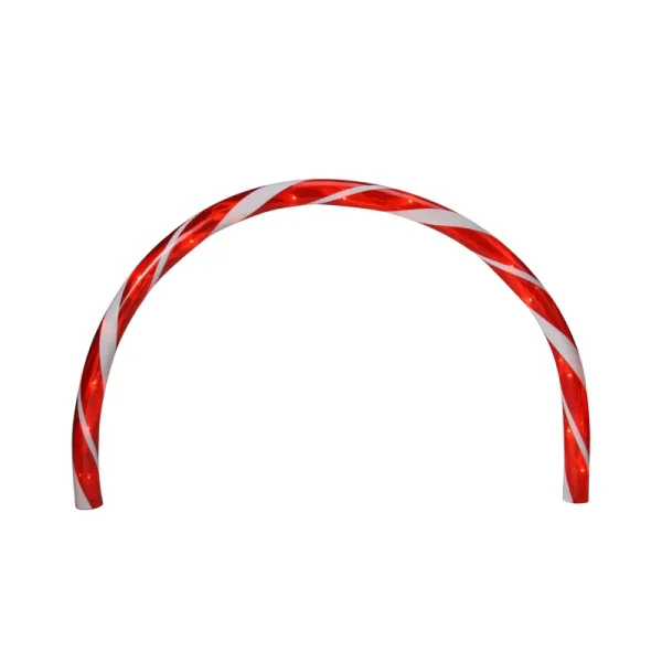 Northlight Set of 3 Candy Cane Arch Outdoor Christmas Pathway Markers - Red
