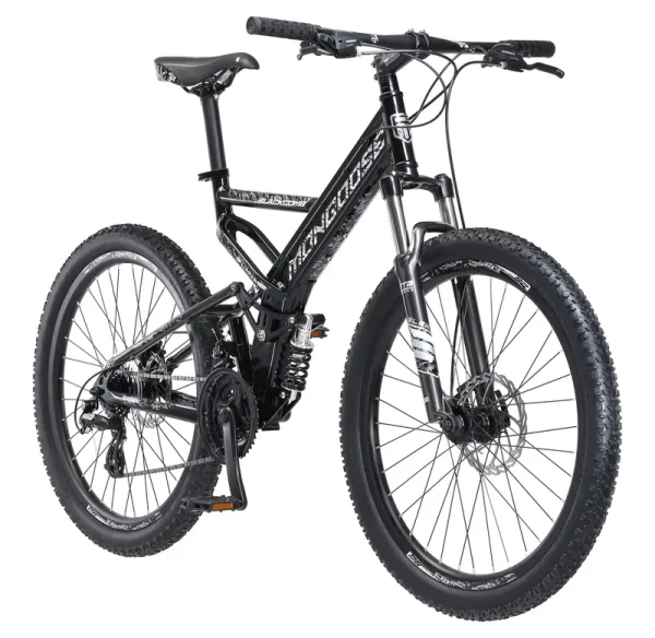Mongoose Blackcomb Mountain Bike, 26 - Inch Wheels, 24 Speeds, Black, Men'S