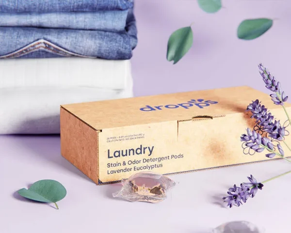 Dropps Stain & Odor Laundry Detergent Pods, Lavender Eucalyptus