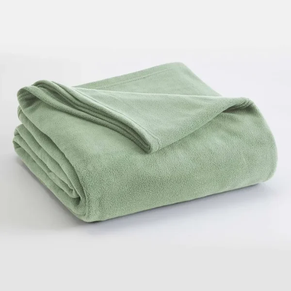 Vellux Fleece Solid Color Blanket - King - Desert Sage