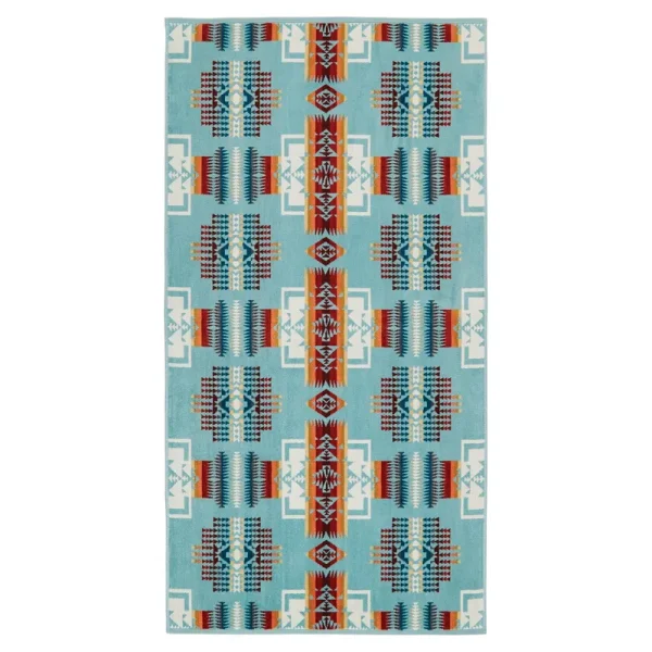 Pendleton Jacquard Chief Joseph Aqua Bath Towel